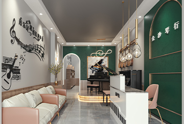 宁波琴行装修设计_案例效果图