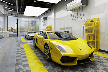 宁波汽车美容中心装修设计_案例效果图