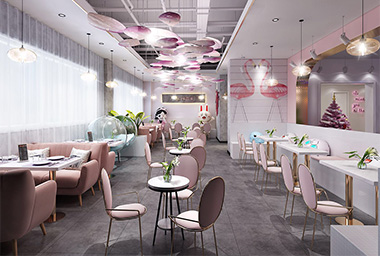 宁波网红甜品店装修设计_案例效果图