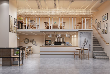 宁波奶茶店装修设计_案例效果图