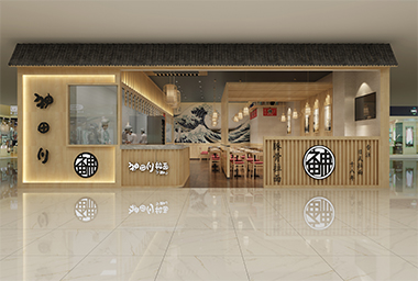 宁波日式面馆装修设计_案例效果图