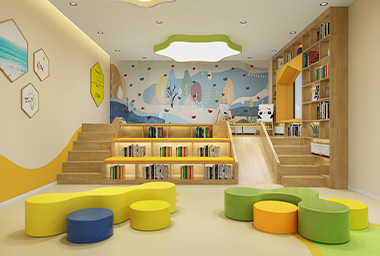 宁波少儿英语培训机构装修设计_案例效果图
