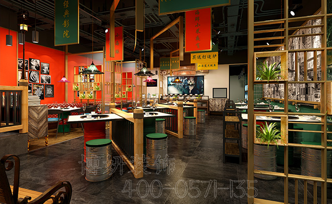杭州5款精美餐厅装修案例推荐，餐厅装修咨询博妍